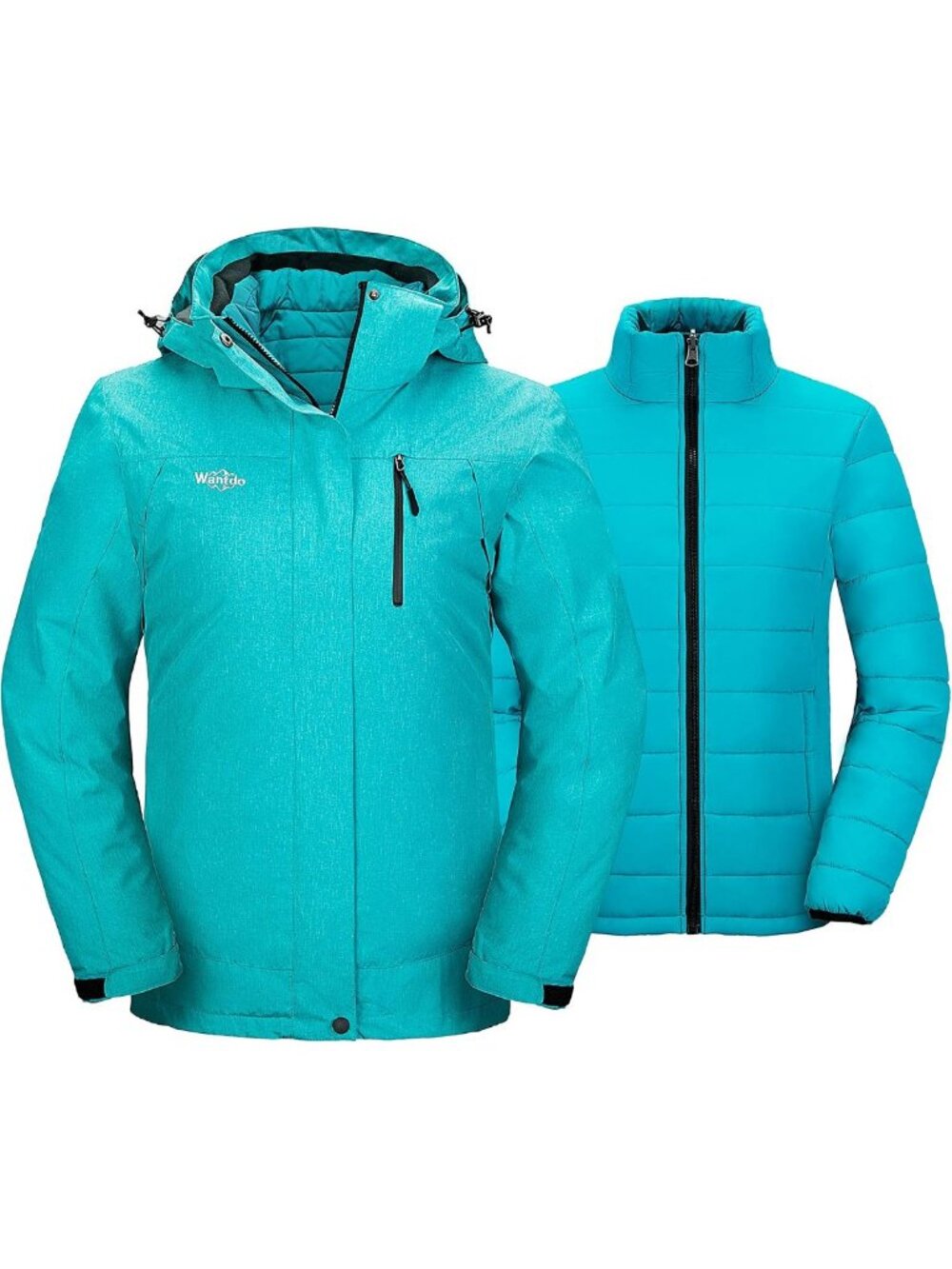 Cozy 3-in-1 Ski Jacket with Cotton Padded Liner | Warm Winter Coat for Women